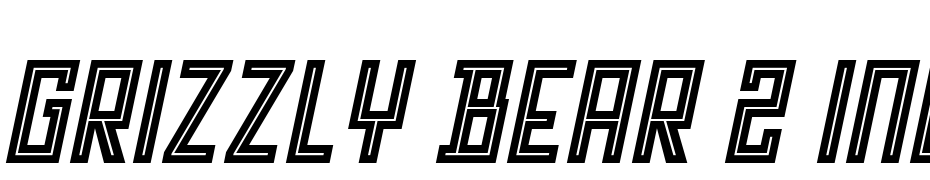 Grizzly Bear 2 Inline Italic Font Download Free